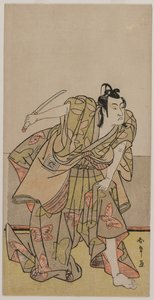 Ichikawa Monnosuke II als Soga no Goro, um späte 1770er