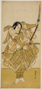 Der Schauspieler Ichikawa Monnosuke II in einer nicht identifizierten Rolle