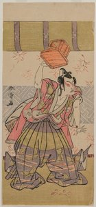 Der Schauspieler Ichikawa Raizo als Soga No Goro