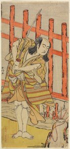 Der Schauspieler Ichikawa Yaozo in Charakter, späte 18. Jahrhundert von Katsukawa Shunsho