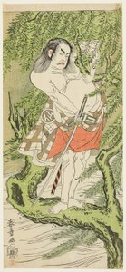 Der Schauspieler Nakamura Sukegoro II in der Rolle eines ritterlichen Bürgers (otokodate)