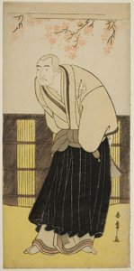 Der Schauspieler Otani Hiroji III als Mönch Izayoibo im Stück Keisei Katabira ga Tsuji, aufgeführt im Ichimura Theater im siebten Monat, 1783 von Katsukawa Shunsho