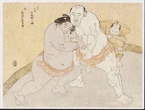 Das Match zwischen Tanikaze Kajinosuke und Kimenzan Tanigoro