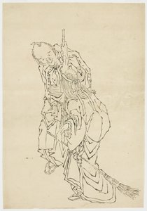 Jo und Uba; Thema von Takasago, ca. 1815-1849 von Katsushika (school of) Hokusai