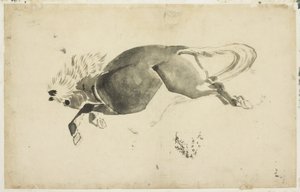 Laufendes Pferd von Katsushika (school of) Hokusai