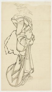 Gehende Kurtisane (Studie), ca. 1815-1849