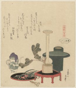 Ein Blumenarrangement von Katsushika Hokusai