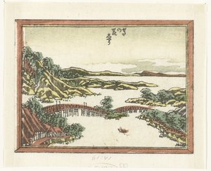 Abenddämmerung in Seta von Katsushika Hokusai