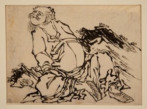Chinesischer Krieger von Katsushika Hokusai