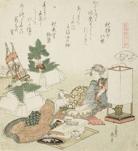 Reiskuchen hacken, Illustration für Die Brettdachmuschel