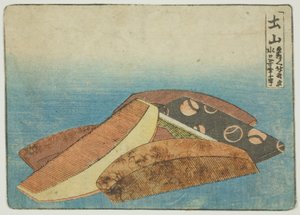 Kammprodukte in Tsuchiyama von Katsushika Hokusai