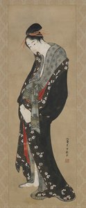 Kurtisane, Edo-Periode von Katsushika Hokusai