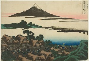 Morgendämmerung in der Provinz Kai, aus der Serie "36 Ansichten des Berges Fuji" von Katsushika Hokusai