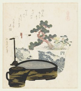 Ein Pferdeamulett von Katsushika Hokusai