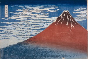 Feiner Wind, klarer Morgen (Gaifū kaisei) von Katsushika Hokusai