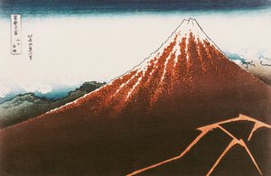 Fuji über dem Blitz, aus der Serie 