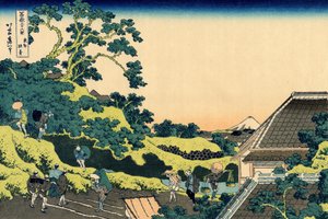 Fuji vom Mishima-Pass, Edo, um 1830