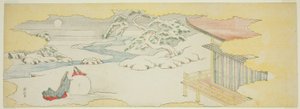 Illustration von Die Glockenblume (Asagao), Kapitel 20 der Geschichte von Genji (Genji monogatari)