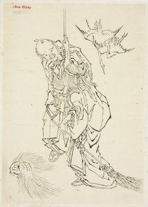 Jo und Uba; Thema von Takasago, ca. 1815-1849 von Katsushika Hokusai