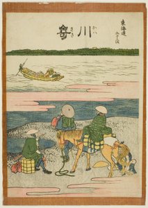 Kawasaki, aus der Serie "Dreiundfünfzig Stationen des Tokaido (Tokaido gojusan tsugi)"