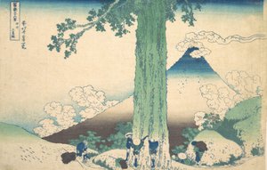 Mishima-Pass in der Provinz Kai, aus der Serie Sechsunddreißig Ansichten