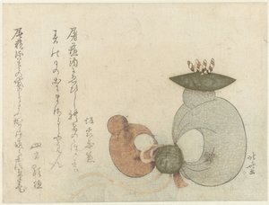 Affenpuppen von Katsushika Hokusai