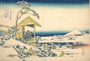 Morgen nach dem Schnee in Koishikawa in Edo, aus der Serie