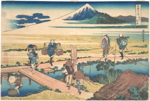 Nakahara in der Provinz Sagami, aus der Serie Sechsunddreißig Ansichten des Berges Fuji von Katsushika Hokusai
