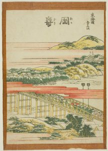 Okazaki, aus der Serie "Die dreiundfünfzig Stationen des Tokaido (Tokaido gojusan tsugi)"