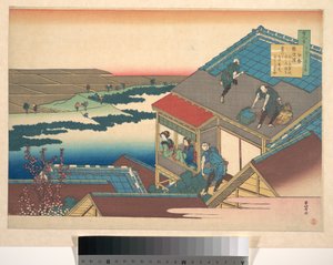 Gedicht von Ise, aus der Serie Einhundert Gedichte erklärt von der Amme (Hyakunin isshu uba ga etoki)