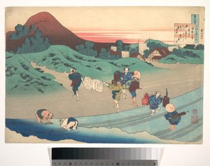 Gedicht von Kaiserin Jitō, aus der Serie Hundert Gedichte erklärt von der Amme