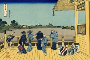 Sazai-Halle - 500 Rakan-Tempel, ca. 1830 von Katsushika Hokusai