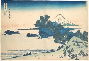 Shichirigahama in der Provinz Sagami, aus der Serie Sechsunddreißig Ansichten des Berges Fuji von Katsushika Hokusai