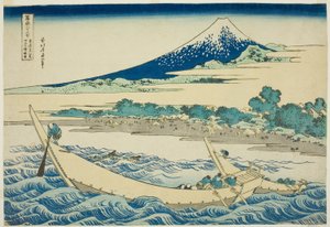 Tago-Bucht bei Ejiri am Tokaido, aus der Serie "Sechsunddreißig Ansichten des Berges Fuji" von Katsushika Hokusai