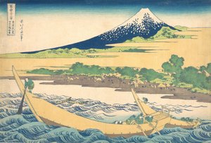 Tago-Bucht in der Nähe von Ejiri auf dem Tokaido, aus der Serie..., ca. 1830-32 von Katsushika Hokusai