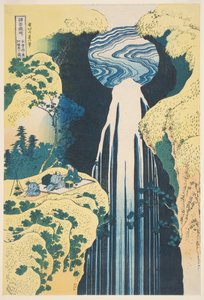 Der Amida-Wasserfall in der Provinz Kiso von Katsushika Hokusai
