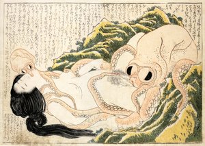 Der Traum der Fischerfrau von Katsushika Hokusai
