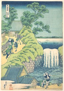 Der Wasserfall bei Aoigaoka in der östlichen Hauptstadt, aus der Serie Eine Tour zu Wasserfällen in verschiedenen Provinzen von Katsushika Hokusai