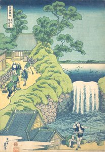 Die Wasserfälle bei Aoigaoka in der östlichen Hauptstadt Toto Aoigaoka no taki, aus der Serie Eine Tour o... von Katsushika Hokusai