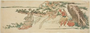 Der Federumhang (Hagoromo) von Katsushika Hokusai