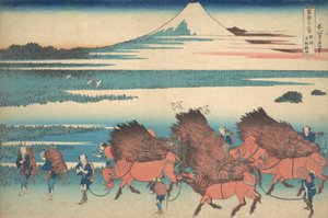 Die neuen Felder bei Ono in der Provinz Suruga Sunshu Ono shinden, aus der Serie Thir..., ca. 1830-32