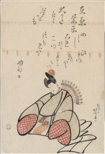 Der Dichter Ariwara no Narihira, aus der Serie Sechs Unsterbliche Dichter (Rokkasen)