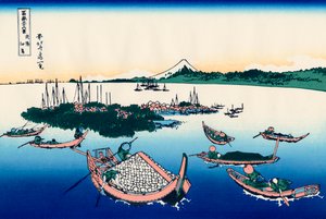 Tsukuda-Insel in der Provinz Musashi, 1830-1833