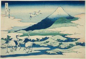 Umezawa-Sumpf in der Provinz Sagami (Soshu Umezawa hidari), aus der Serie "36 Ansichten des Berges Fuji (Fugaku sanjurokkei)" von Katsushika Hokusai