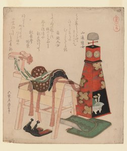 Holzpferd, aus der Serie Pferde, 1822 von Katsushika Hokusai