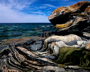 Kanada, Ontario, Georgian Bay, Küstenfelsformationen von Alec Hunter
