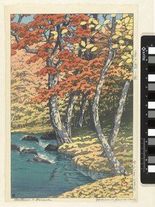 Herbst in Oirase von Kawase Hasui (signed by artist)