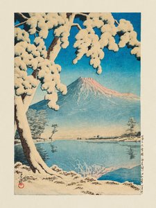 Schneeklarheit am Fuji, Tagonoura (1932)