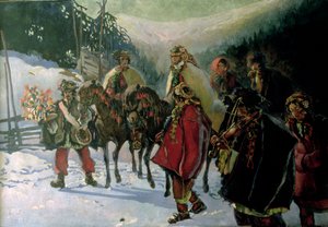Huzulenhochzeit, 1909