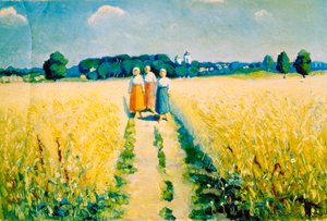 Drei Frauen auf der Straße, nach 1927